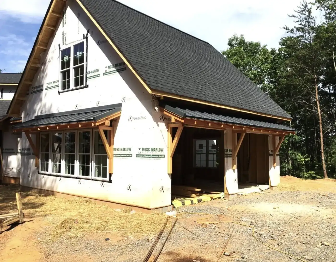 New garage roof installation in Mountain View, NC by S&S Roofing