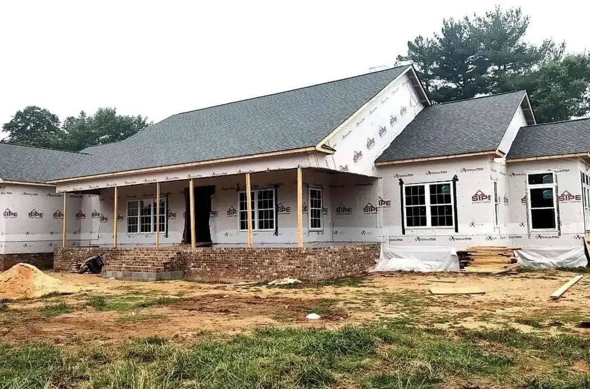 New architectural shingle roof installation by S&S Roofing near Cajah's Mountain, NC