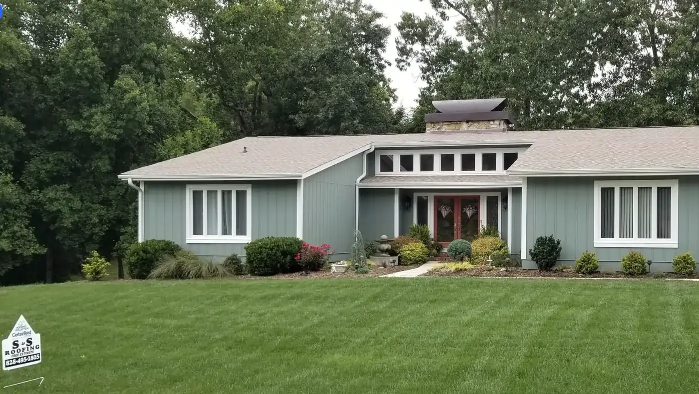 Roof replaced by S&S Roofing near Valdese, NC
