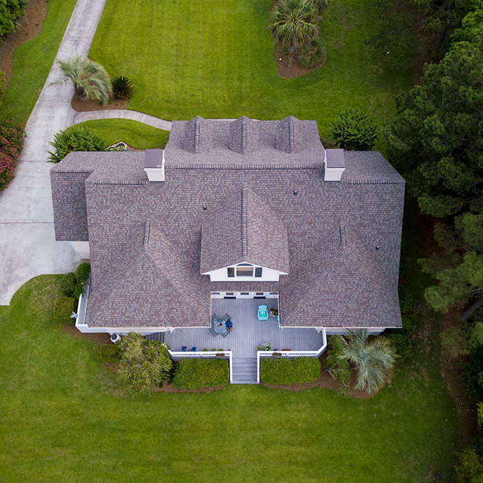aerial-view-of-residential-property-with-asphalt-shingles-roof-installed-taylorsville-nc